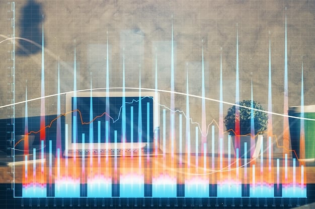 A graph showing the adoption rate of AI in different industries over time, highlighting the increasing trend and the sectors leading the way.