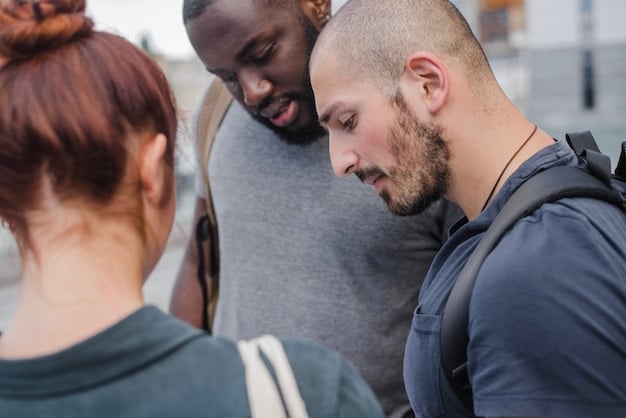 A leader demonstrating empathy and support towards their team during a crisis, fostering a sense of unity and resilience. The scene focuses on human connection and understanding.