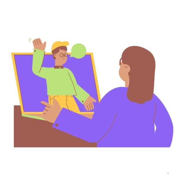 An illustration depicting a person giving a presentation, using a humorous visual aid (such as a funny chart or graph) to make a point. The audience is smiling and engaged, showing the effectiveness of visual humor.