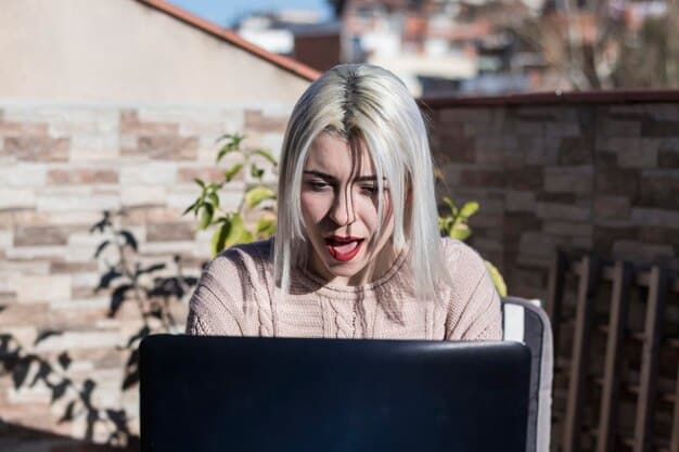 A split-screen image showing one person looking at a computer screen with a frustrated expression, and the other side showing a person responding with a calm and understanding expression while typing on a keyboard. This illustrates empathy in digital communication.