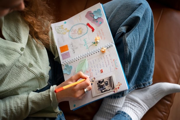 A person using a planner with a visual representation of tasks, some marked as complete (crossed out) and others as incomplete (highlighted), symbolizing the Zeigarnik Effect's application in planning and task management.