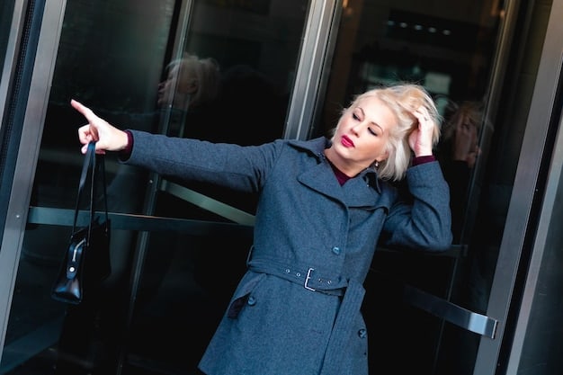 A person with a confused expression while listening to a poorly delivered elevator pitch. The scene should depict someone struggling to stay engaged, possibly checking their watch or looking around distractedly, indicating a lack of interest in what is being said.